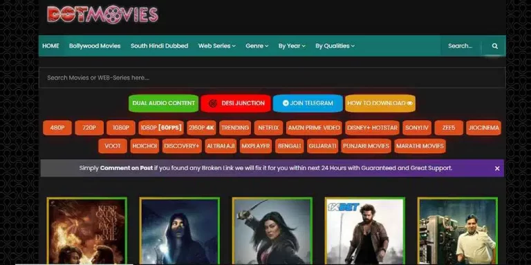 How often is the content updated on DotMovies?